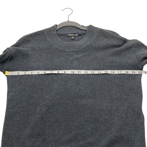 Toad&Co Recycled Denim Pullover Sweater women’s XS outdoor minimalist sustainabl - Picture 7 of 9